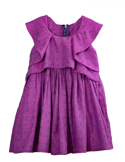 Vestido Carana manga ranglán con cierre para bebé