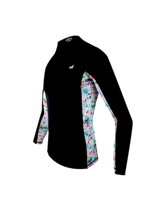 Rashguard Ocean Slave estampado logo para niña