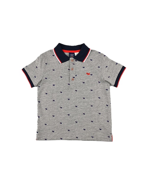 Playera tipo polo de algodón para bebé niño 1