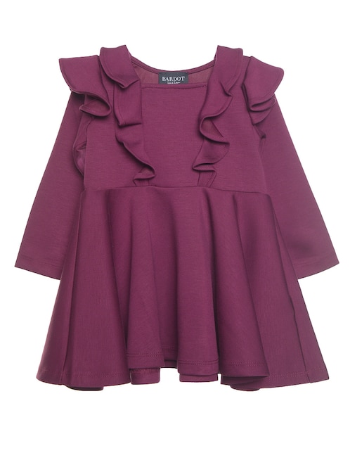 Vestido Bardot Junior manga regular para bebé niña
