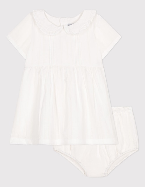Vestido con calzón manga regular para bebé niña 1