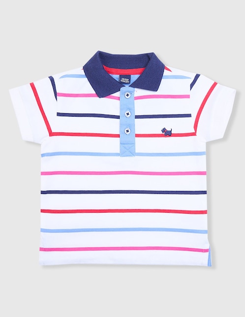 Playera tipo polo Ferrioni de algodón para bebé niño