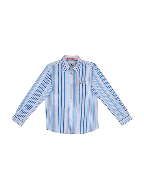 Camisa casual Ferrioni Bacuco de algodón manga larga para bebé niño