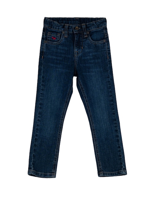 Jeans straight Ferrioni Peters deslavado para niño