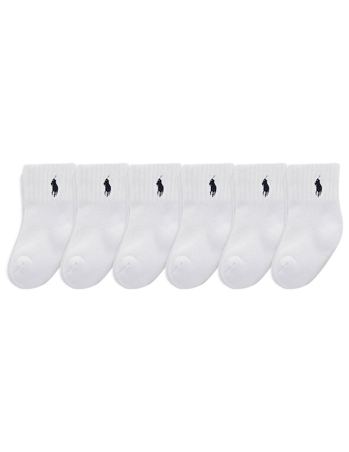 Set tobillo Polo Ralph Lauren de algodón para niño 6 pares