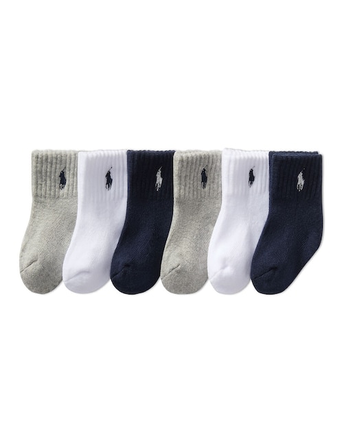 Set tobillo Polo Ralph Lauren de algodón para niño 6 pares