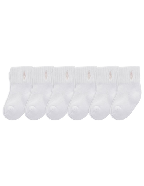 Set de calcetín Polo Rl para bebé unisex 6 pares
