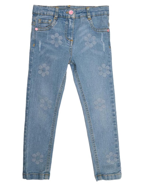 Jeans straight Ferrioni lavado medio para bebé niña