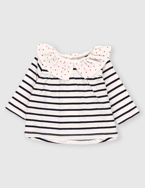Blusa Petit Bateau para bebé niña