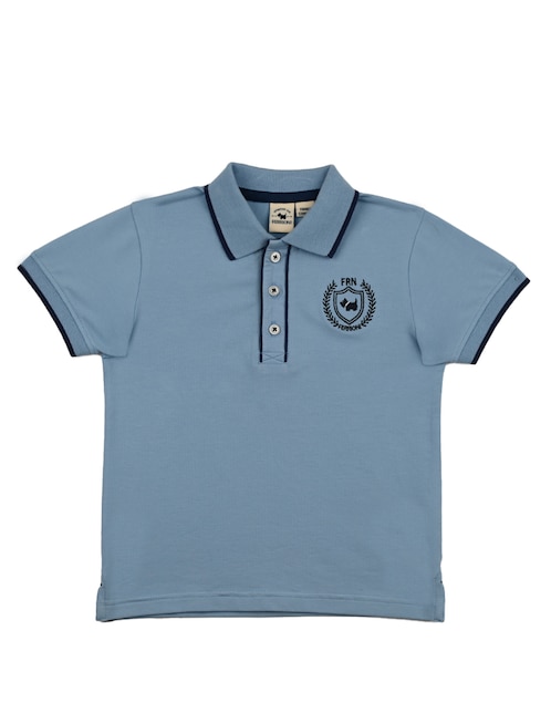 Playera tipo polo Ferrioni Cain de algodón para bebé niño