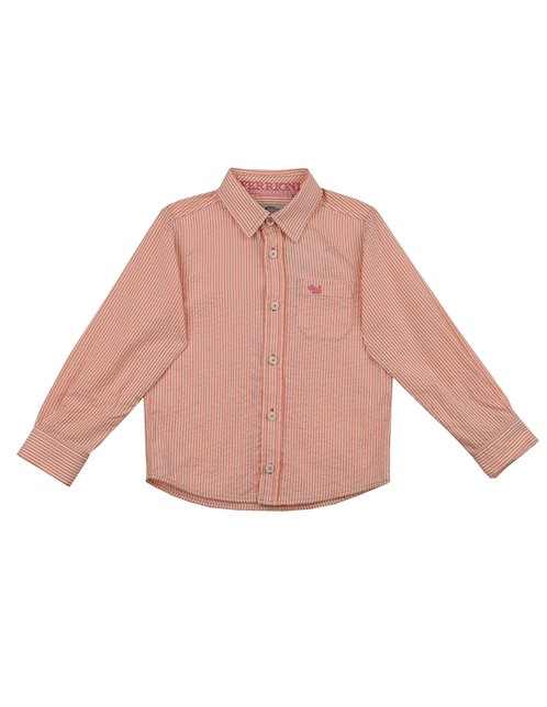 Camisa casual Ferrioni Gerard de algodón manga larga para niño