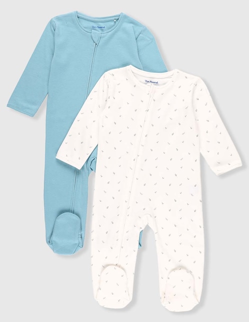 Set de mamelucos de algodón infantil 1