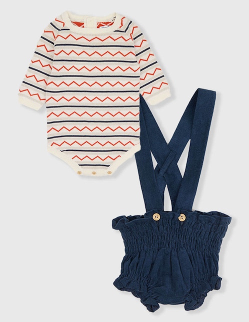 Conjunto Mon Caramel de algodón para bebé niño