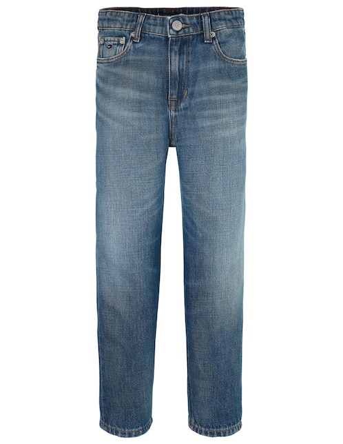Jeans straight KB0KB09710-1BZ lavado obscuro para niño 1