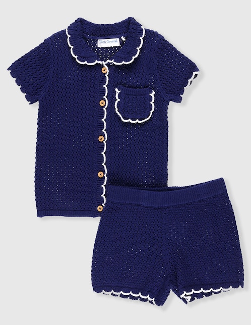 Conjunto casual Mon Caramel de algodón para bebé niña