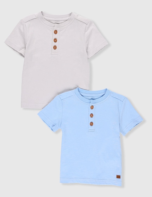 PLAYERA MON CAR, 3-6 MESES, GRIS CLARO