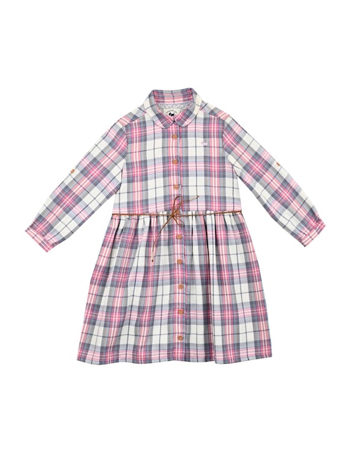 Vestido Ferrioni Kenty manga larga para niña