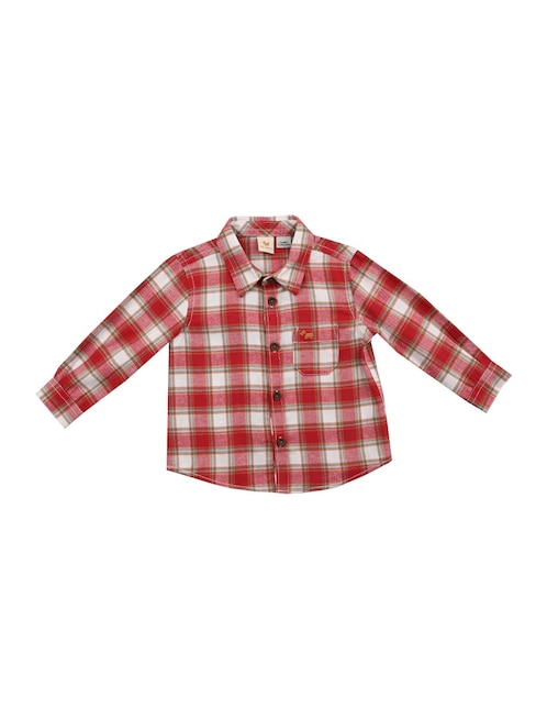 Camisa casual Ferrioni Gavina de algodón manga larga para niño