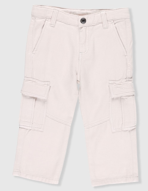 Jeans cargo straight lavado claro para bebé niño 1