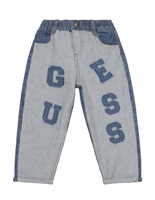 Jeans straight lavado obscuro para bebé niña 1