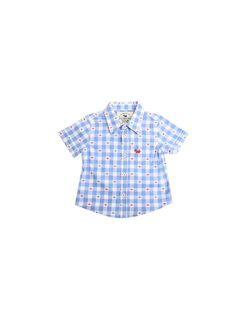 Camisa casual Ferrioni Olaya de algodón manga corta para niño