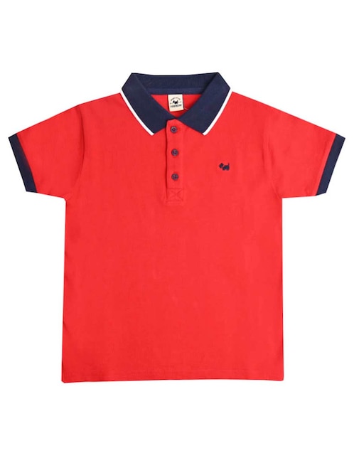 Playera tipo polo Karang de algodón para bebé niño 1