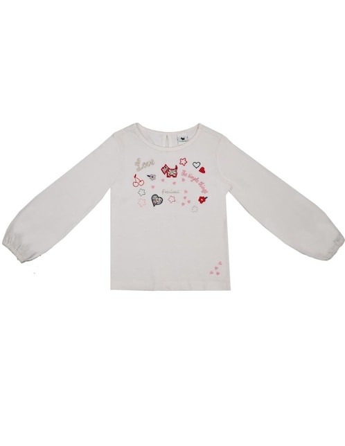 Playera Lola manga larga para bebé niña 1