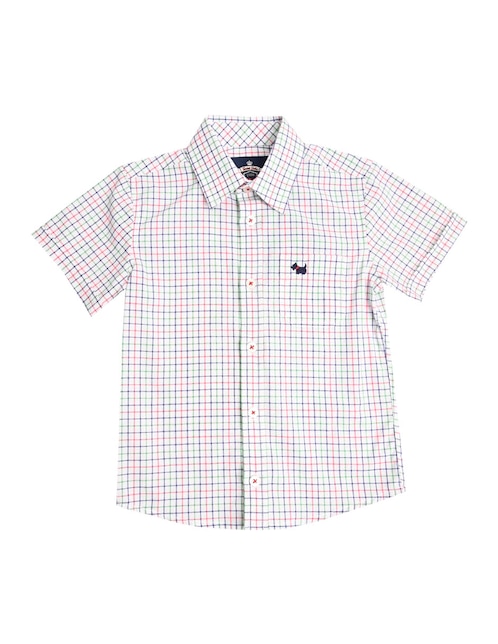 Camisa casual Baltz de algodón manga corta para niño 1