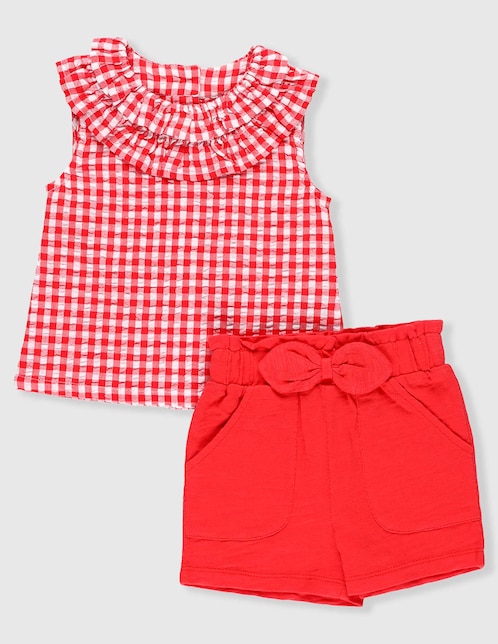 Conjunto casual Mon Caramel de algodón para bebé niña