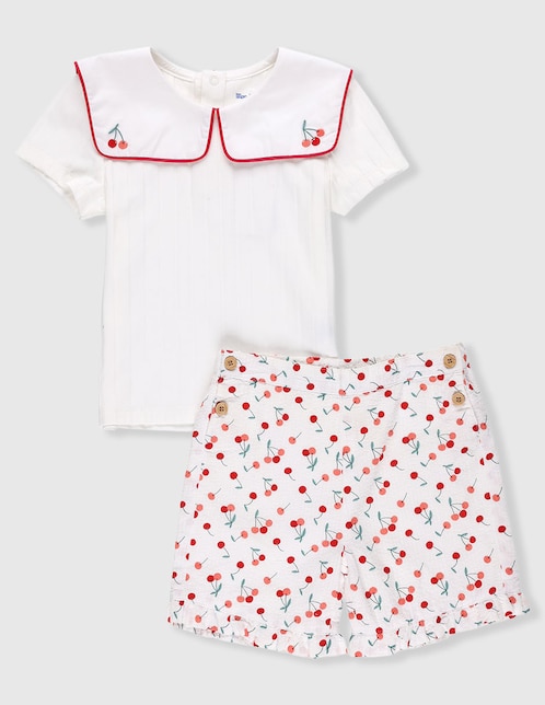 Conjunto casual de algodón para bebé niña 1