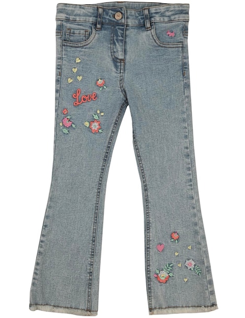Jeans straight Valdivia M28942 deslavado para niña 1
