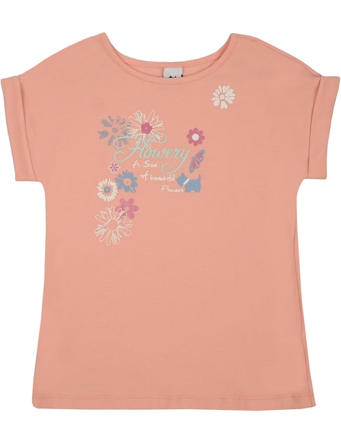 PLAYERA FERRIONI BEBÉ, 4 AÑOS, SALMÓN