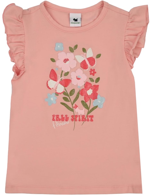 Playera Freesy manga corta para bebé niña 1