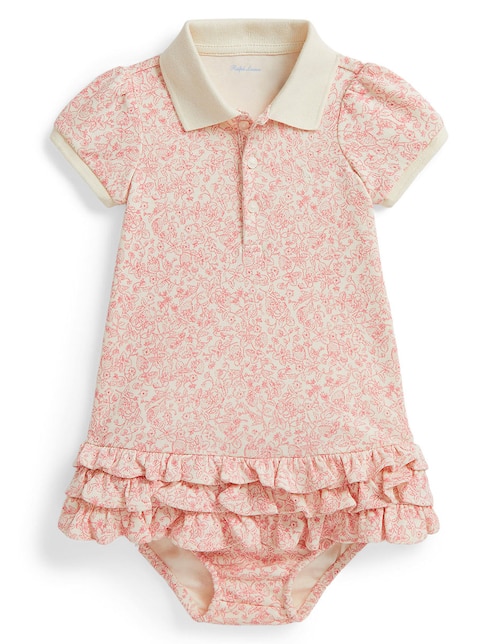 Vestido Polo Ralph Lauren manga corta para bebé niña