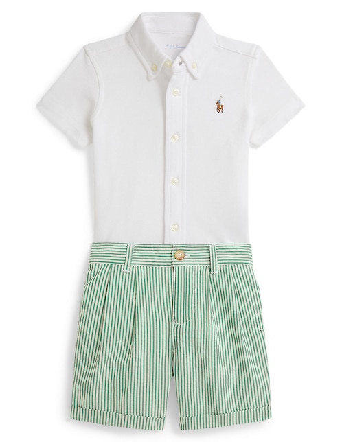 Conjunto Polo Ralph Lauren de algodón para bebé niño