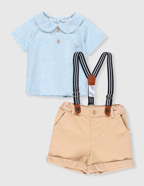 Conjunto Mon Caramel de algodón para bebé niña