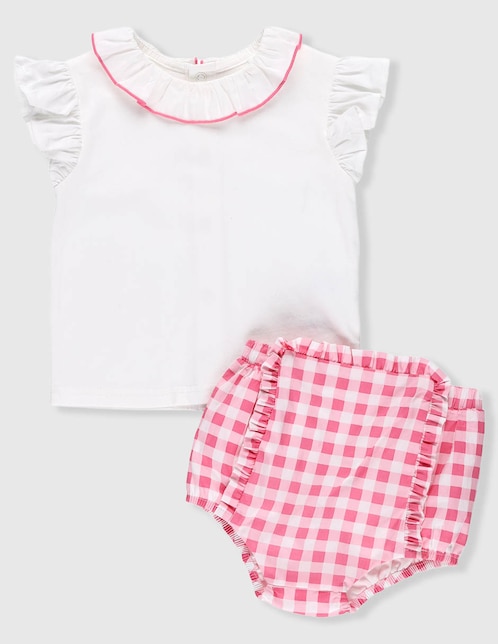 Conjunto Mon Caramel de algodón para bebé niña