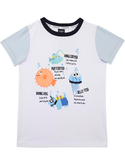 Playera Tani manga corta para bebé niño 1