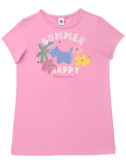 Playera Happy manga corta para bebé niña 1