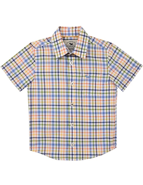 Camisa casual Walda de algodón manga corta para bebé niño 1