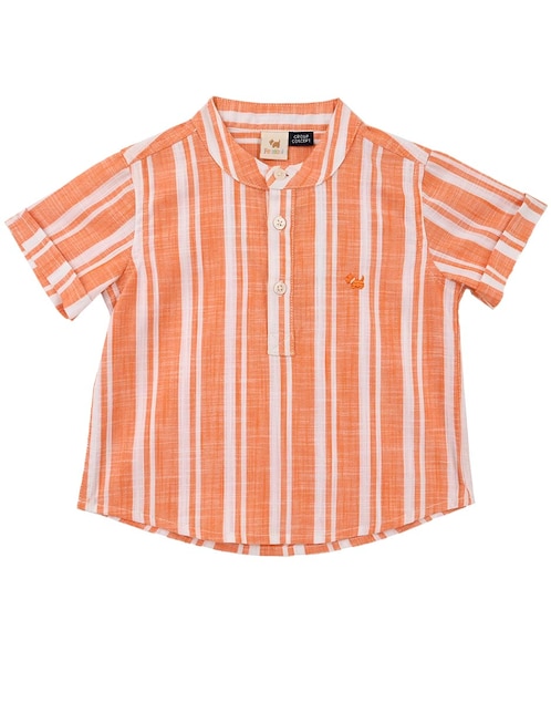 Camisa casual Ferrioni Yesi de algodón manga corta para bebé niño