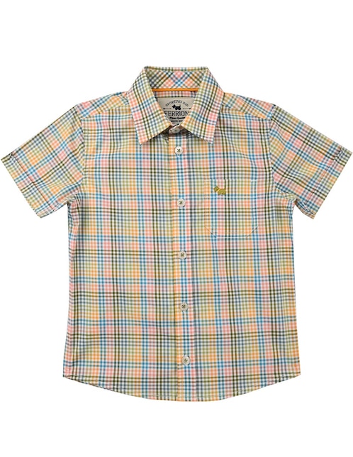 Camisa casual Ferrioni Rena de algodón manga corta para bebé niño