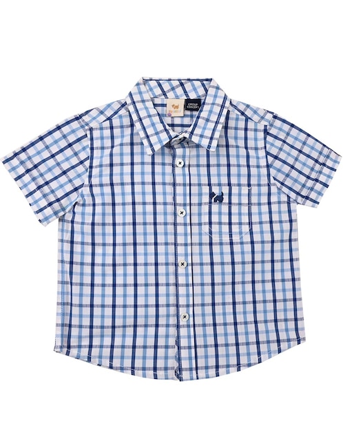 Camisa casual Arita de algodón manga corta para niño 1