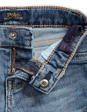 Jeans straight polo ralph lauren deslavado para niño