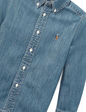 Camisa Polo Ralph Lauren manga larga de algodón para bebé