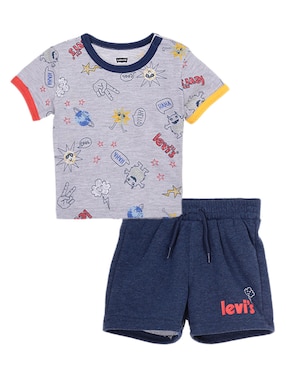 Conjunto Short Levi's Para Bebé Niño