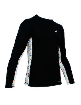 Rashguard Ocean Slave estampado logo para niña
