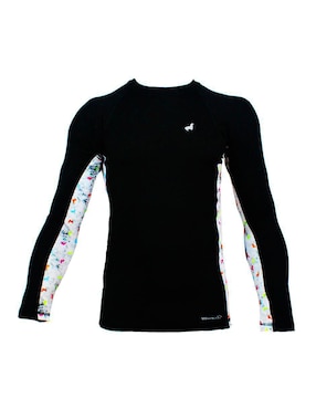 Rashguard Ocean Slave estampado logo para niña