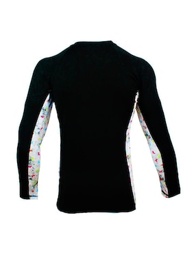 Rashguard Ocean Slave estampado logo para niña