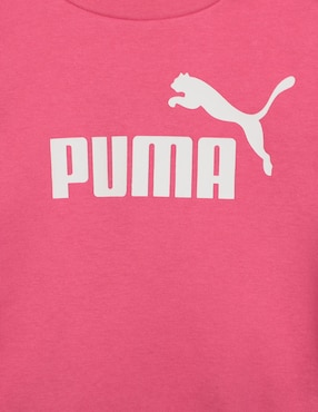 Conjunto pants regular Puma con elástico para niña